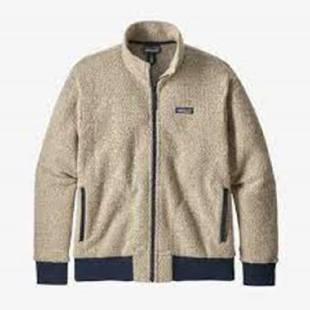 Patagonia Woolyester Fleece Jacket Full Zip Oat Navy Tan Men's Large H11922b - Picture 3 of 11